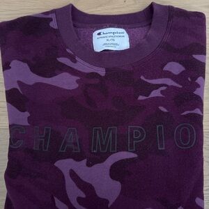 Champion Dark Purple Camouflage Crewneck